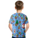 Santa and Rudolph pattern Kids  Sport Mesh Tee View2