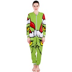 Grinch Onepiece Jumpsuit (ladies)  by Valentinaart