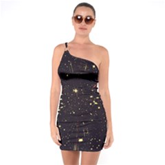 Star Sky Graphic Night Background One Soulder Bodycon Dress by Celenk