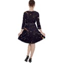 Star Sky Graphic Night Background Ruffle Dress View2