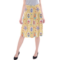 Fun Easter Eggs Midi Beach Skirt by allthingseveryone