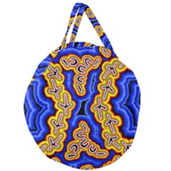 Emu Dreaming Giant Round Zipper Tote by hogartharts