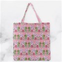 Floral Pattern Grocery Tote Bag View1