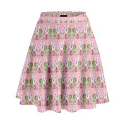 Floral Pattern High Waist Skirt by SuperPatterns