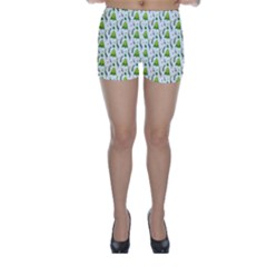 Watercolor Christmas Tree Skinny Shorts by patternstudio