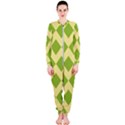 green rectangular pattern  OnePiece Jumpsuit (Ladies)  View1