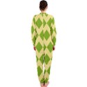 green rectangular pattern  OnePiece Jumpsuit (Ladies)  View2