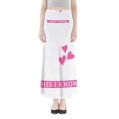 Jesus Loves Me [converted] Full Length Maxi Skirt by clothcarts