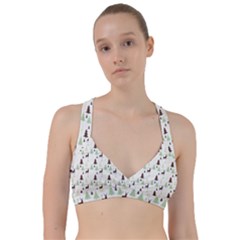 Reindeer Tree Forest Sweetheart Sports Bra by patternstudio