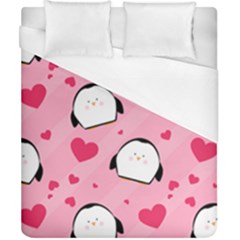 Penguin Love Pattern Duvet Cover (california King Size)