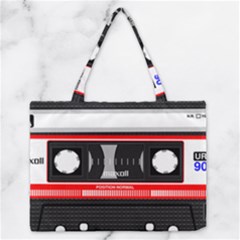 Compact Cassette Musicassette Mc Zipper Medium Tote Bag by Celenk