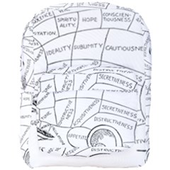 Brain Chart Diagram Face Fringe Full Print Backpack by Celenk