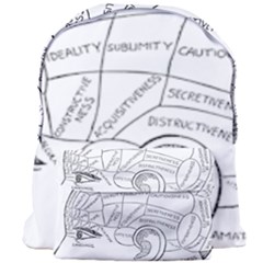 Brain Chart Diagram Face Fringe Giant Full Print Backpack by Celenk