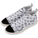 A Lot Of Skulls White Men s Mid-Top Canvas Sneakers View2