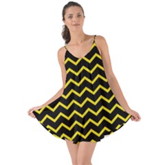 Yellow Chevron Love The Sun Cover Up by jumpercat