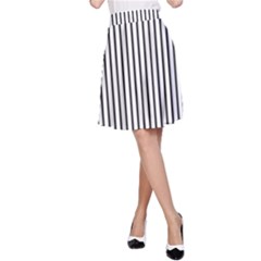 Basic Vertical Stripes A-line Skirt by jumpercat