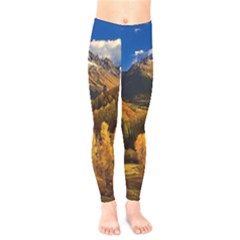 Colorado Fall Autumn Colorful Kids  Legging by BangZart