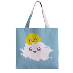 Cloud Cloudlet Sun Sky Milota Zipper Grocery Tote Bag