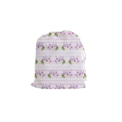 Floral Pattern Drawstring Pouches (small)  by SuperPatterns