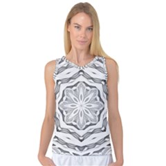 Mandala Pattern Floral Women s Basketball Tank Top