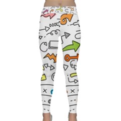 Desktop Pattern Art Graphic Design Classic Yoga Leggings by Celenk