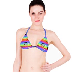 Horses In Rainbow Bikini Top by CosmicEsoteric