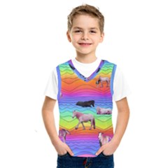 Horses In Rainbow Kids  Sportswear by CosmicEsoteric