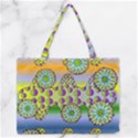 Amoeba Flowers Zipper Medium Tote Bag View1