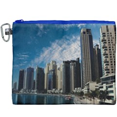 Skyscraper City Architecture Urban Canvas Cosmetic Bag (xxxl) by Celenk