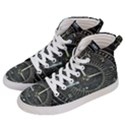 Time Machine Science Fiction Future Women s Hi-Top Skate Sneakers View2