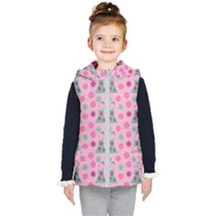 Green Dress Pink Kid s Puffer Vest by snowwhitegirl