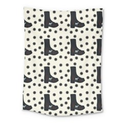 Deer Boots White Black Medium Tapestry by snowwhitegirl