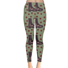 Deer Boots Green Leggings  by snowwhitegirl