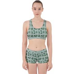 Green Boots Work It Out Sports Bra Set by snowwhitegirl