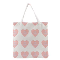 Cupcake White Pink Grocery Tote Bag by snowwhitegirl