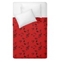 Red Music Duvet Cover Double Side (Single Size) View1