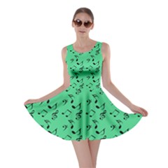 Green Music Skater Dress by snowwhitegirl