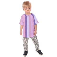 Violet Stars Kids Raglan Tee