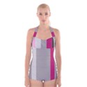 Laura Lines Boyleg Halter Swimsuit  View1