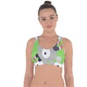 Magnemite (blue) Cross String Back Sports Bra View1