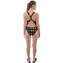 Background Colorful Geometric Cut-Out Back One Piece Swimsuit View2