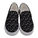 Dinosaurs Black Women s Canvas Slip Ons View1