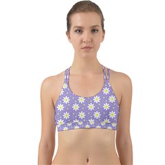 Daisy Dots Violet Back Web Sports Bra by snowwhitegirl