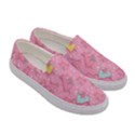 Unicorns Eating Ice Cream Pattern Women s Canvas Slip Ons View3