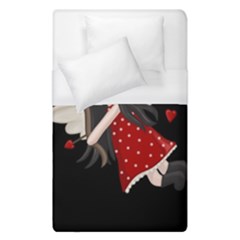 Cupid Girl Duvet Cover (single Size) by Valentinaart