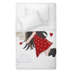 Cupid Girl Duvet Cover (single Size) by Valentinaart