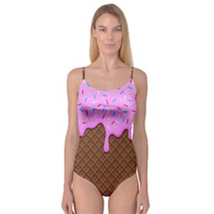 Chocolate And Strawberry Icecream Camisole Leotard  by jumpercat