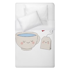 Cute Tea Duvet Cover (single Size) by Valentinaart