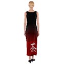 Keep Calm And Drink Tea - dark asia edition Fitted Maxi Dress View2