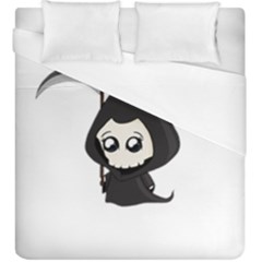 Cute Grim Reaper Duvet Cover (king Size) by Valentinaart